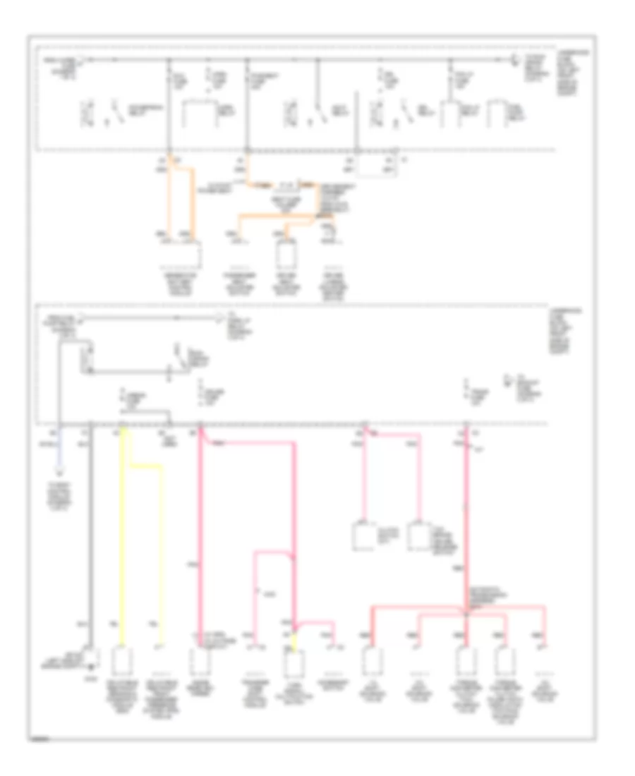 Power Distribution Wiring Diagram (2 of 4) for GMC Canyon 2007