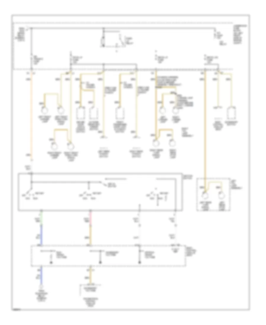 Power Distribution Wiring Diagram (4 of 4) for GMC Canyon 2007