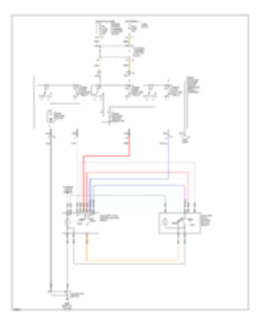 Manual AC Wiring Diagram, Rear with AC only for GMC Yukon XL C1500 2000