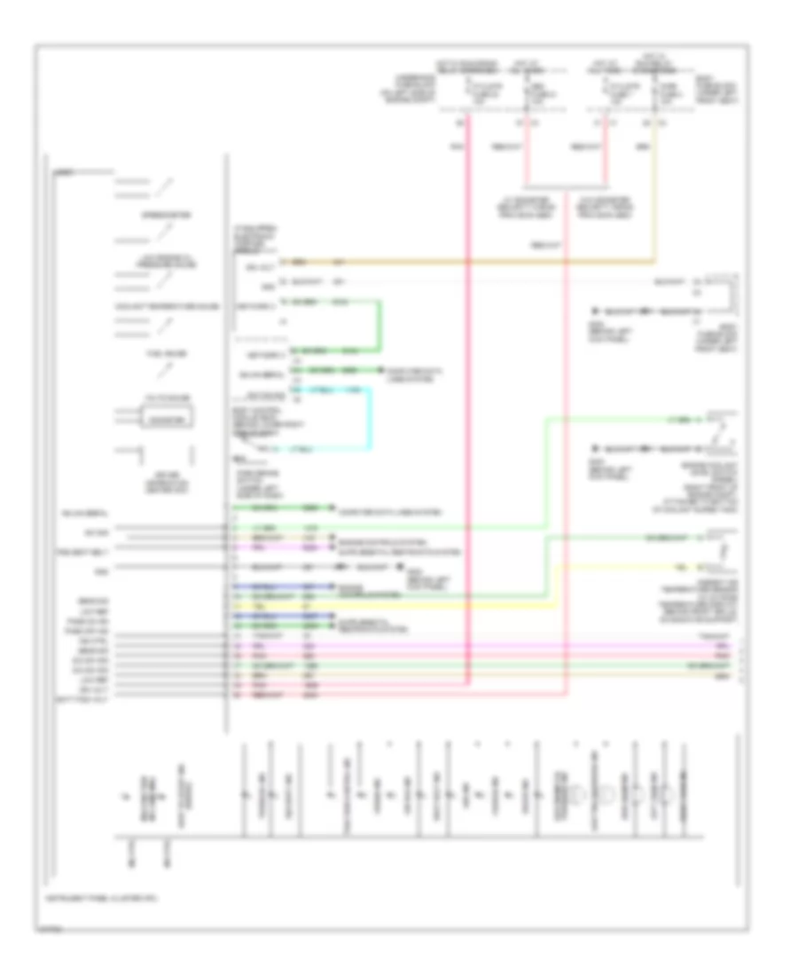 Instrument Cluster Wiring Diagram 1 of 2 for GMC Savana Special G2008 3500