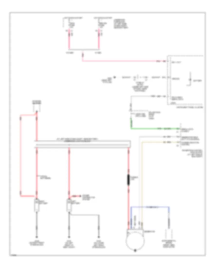 Charging Wiring Diagram for GMC Yukon XL C2003 2500