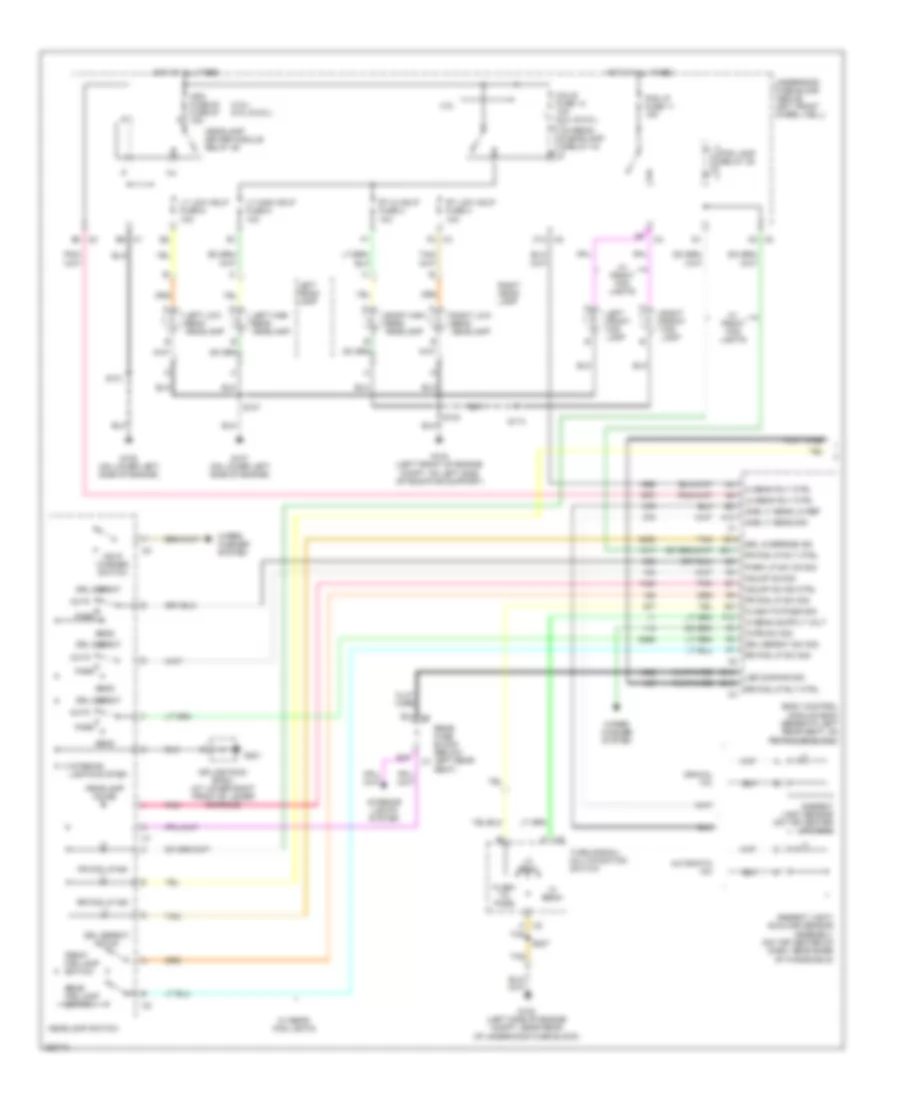 Headlights Wiring Diagram 1 of 2 for GMC Envoy 2007