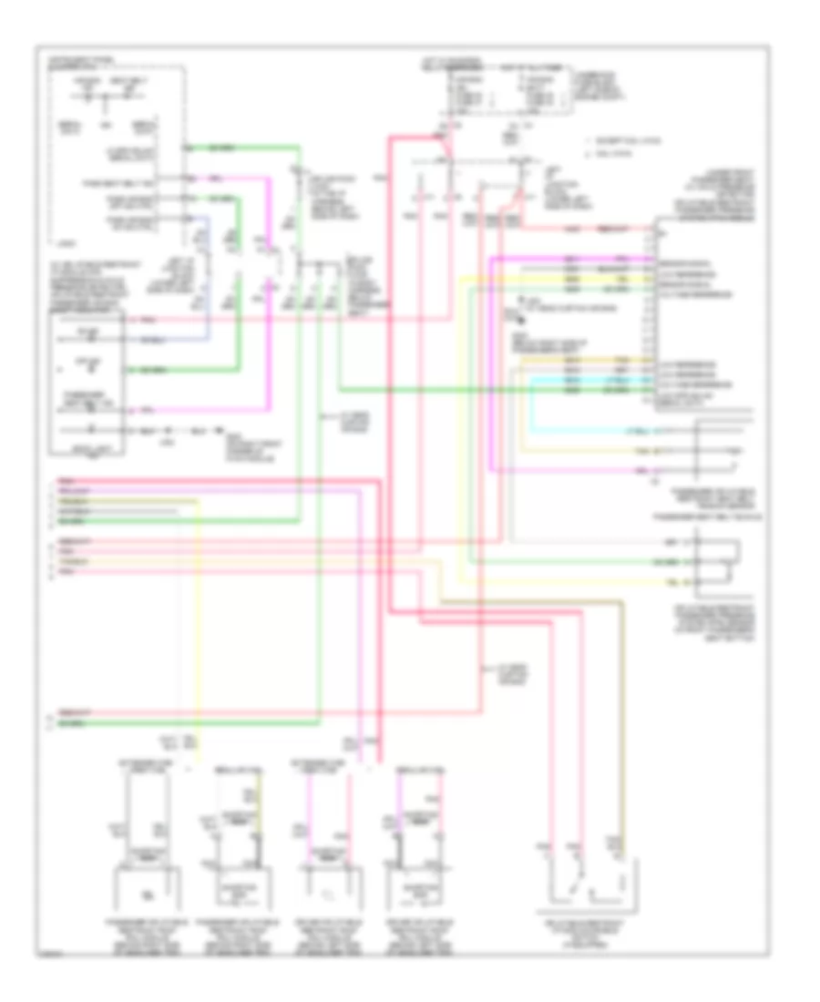 Supplemental Restraints Wiring Diagram 2 of 2 for GMC Sierra 2008 1500