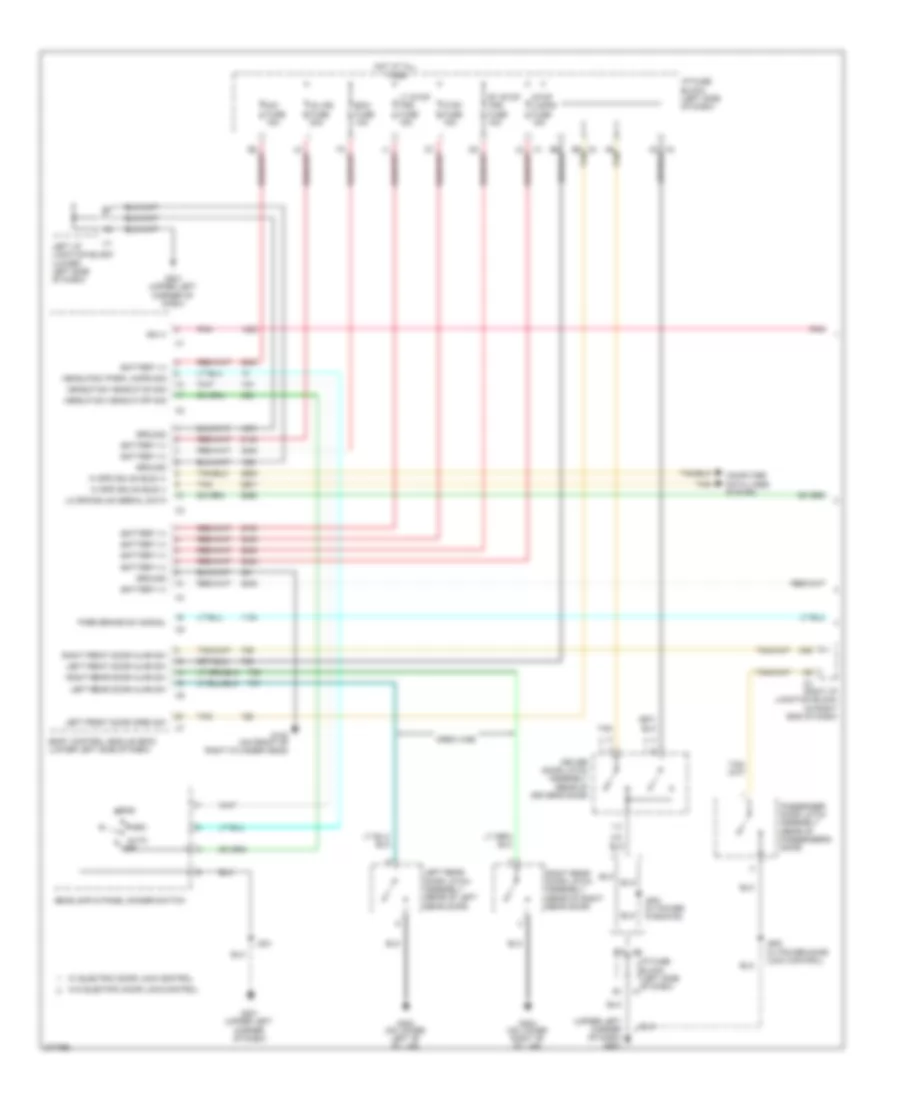 Warning Systems Wiring Diagram without AN3 DL3 1 of 2 for GMC Sierra 2008 1500
