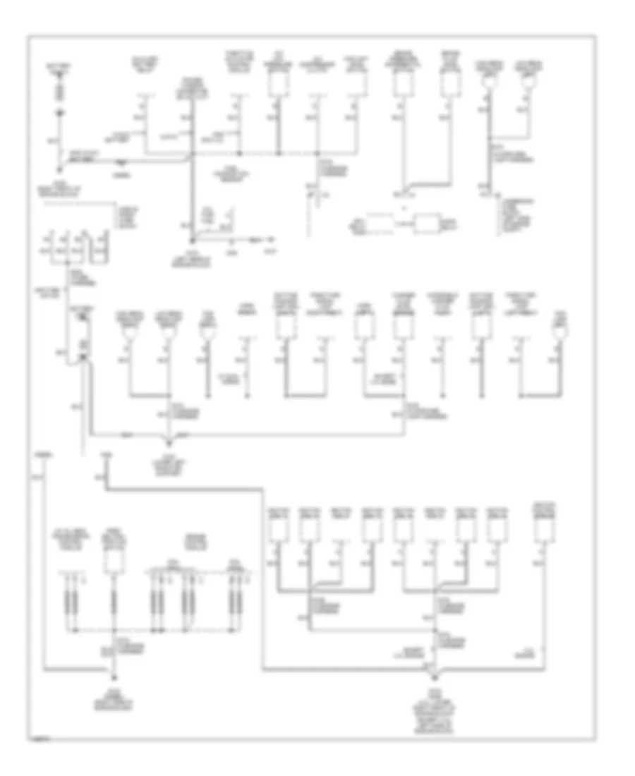 Ground Distribution Wiring Diagram 1 of 4 for GMC Cab  Chassis Sierra 2004 3500