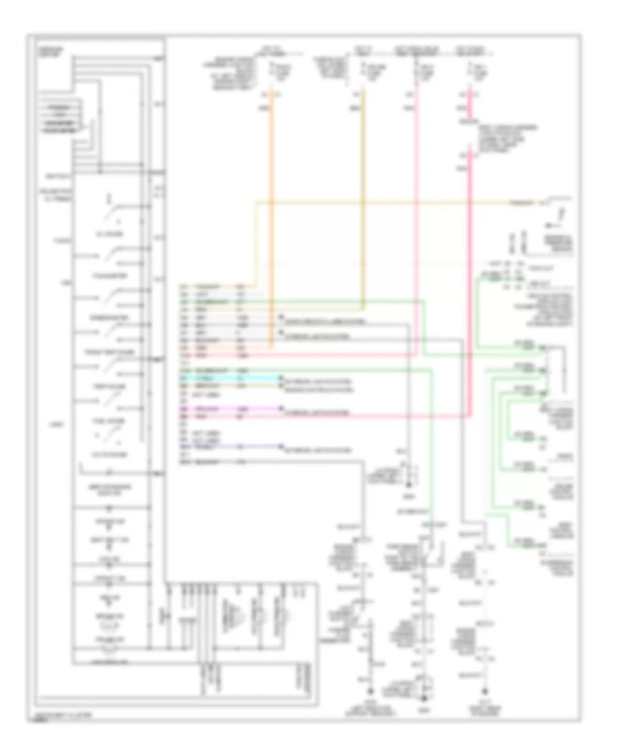 Instrument Cluster Wiring Diagram for GMC Yukon XL K2000 1500