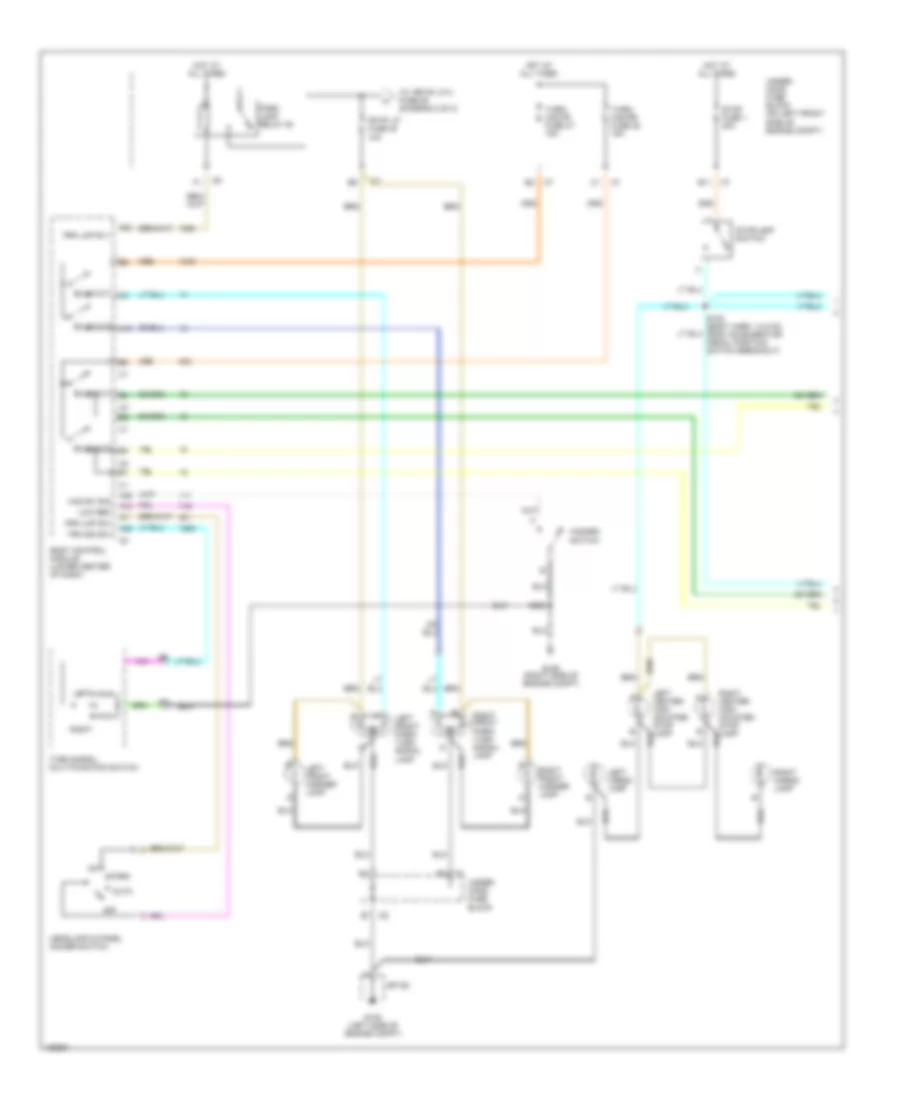 Exterior Lamps Wiring Diagram 1 of 2 for GMC Canyon 2004
