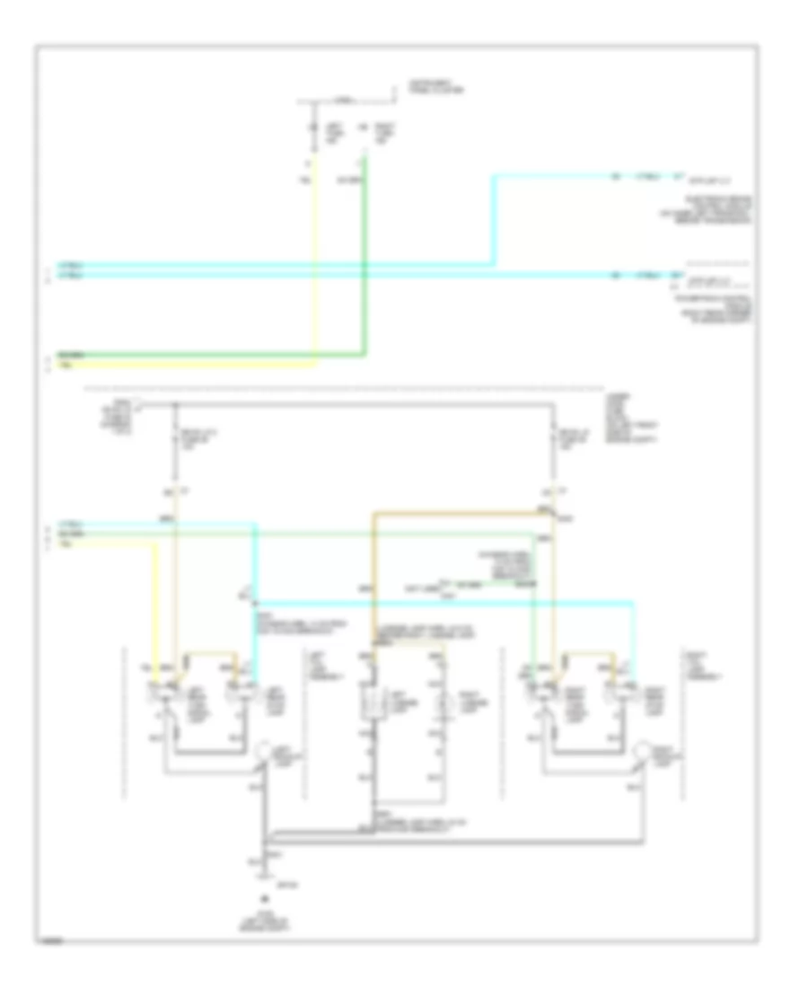 Exterior Lamps Wiring Diagram 2 of 2 for GMC Canyon 2004