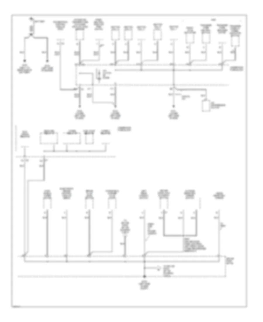 Ground Distribution Wiring Diagram 1 of 3 for GMC Canyon 2004