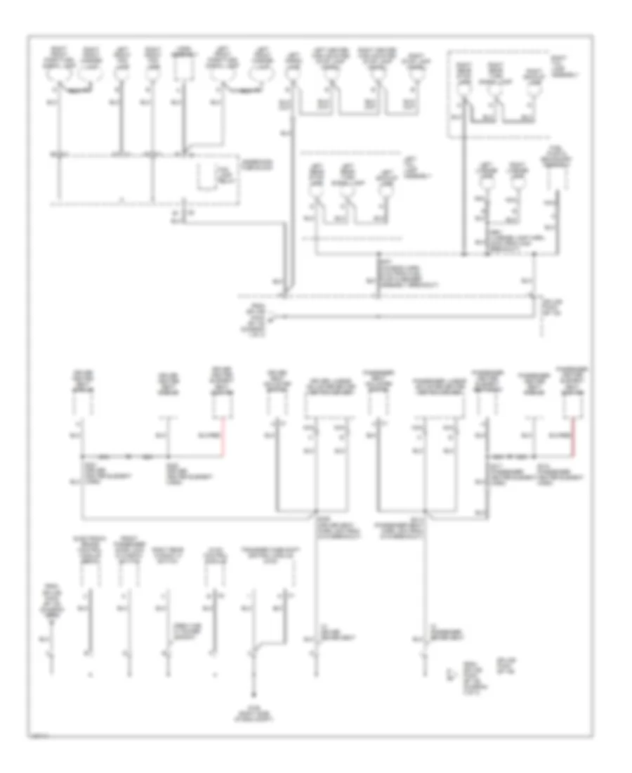 Ground Distribution Wiring Diagram 2 of 3 for GMC Canyon 2004