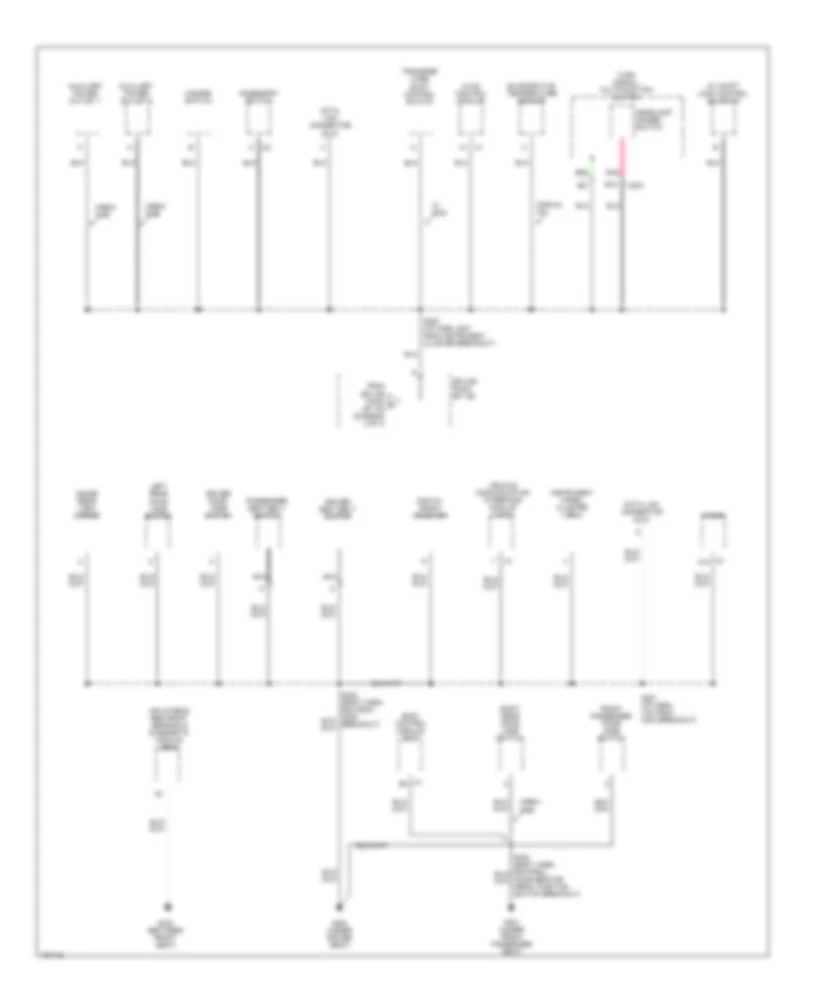 Ground Distribution Wiring Diagram 3 of 3 for GMC Canyon 2004