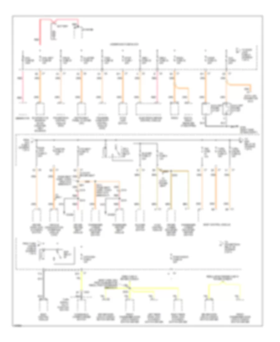 Power Distribution Wiring Diagram 1 of 4 for GMC Canyon 2004