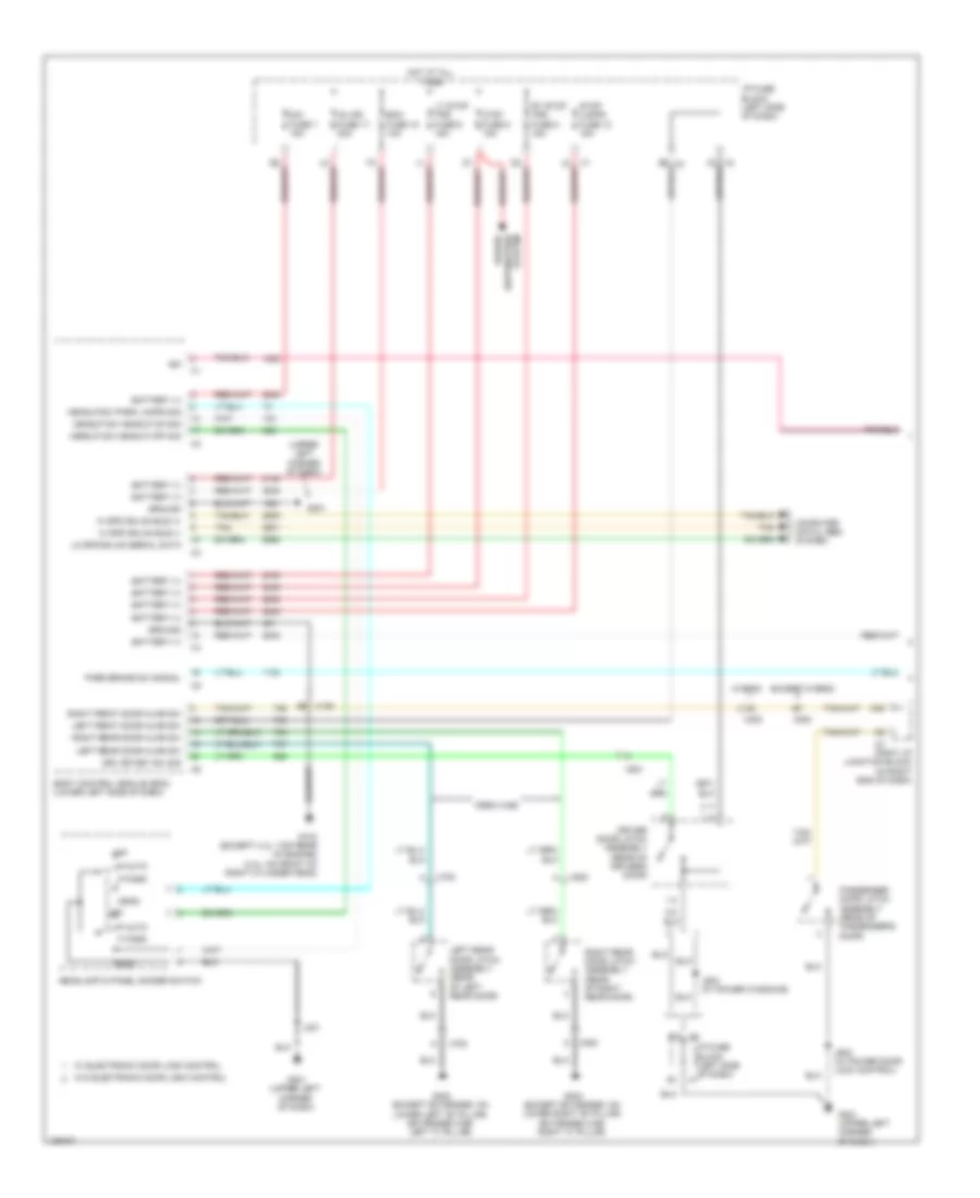 Warning Systems Wiring Diagram with Bucket Seats  Power Mirrors 1 of 2 for GMC Sierra WT 2013 1500