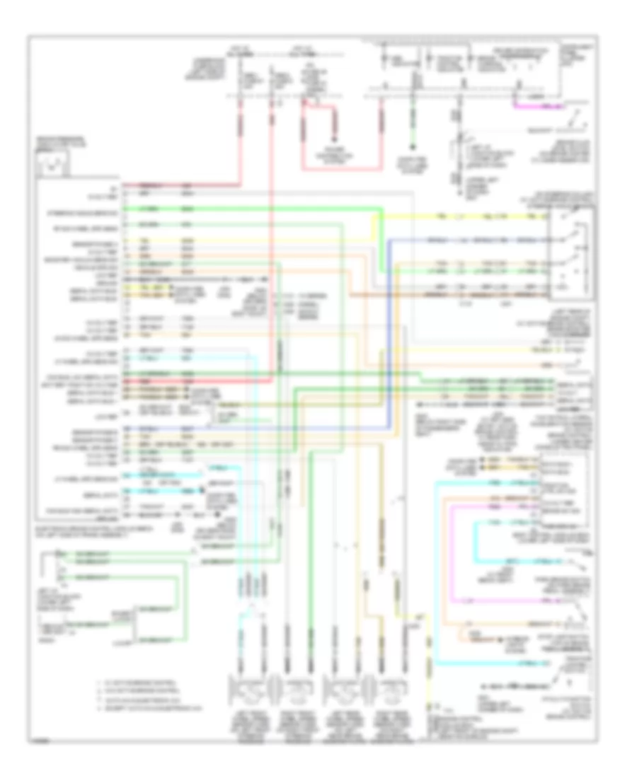 Anti Lock Brake Wiring Diagram Except Hybrid Less Than 8600 GVW for GMC Sierra WT 2013 1500