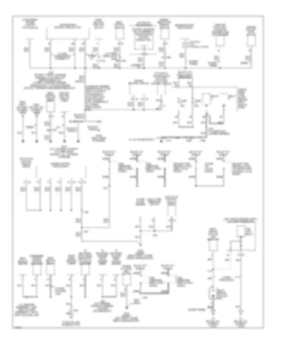 Ground Distribution Wiring Diagram 2 of 6 for GMC Sierra WT 2013 1500