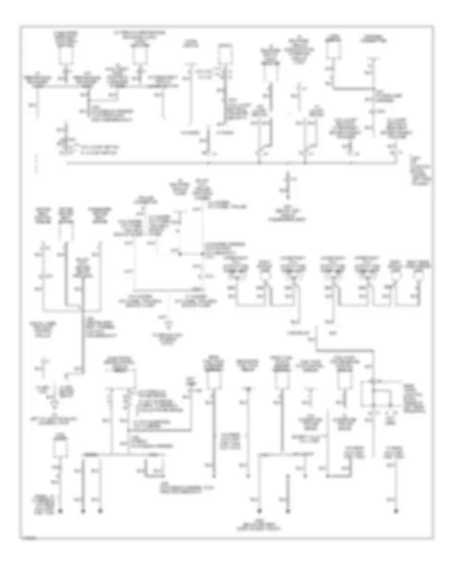 Ground Distribution Wiring Diagram 5 of 6 for GMC Sierra WT 2013 1500