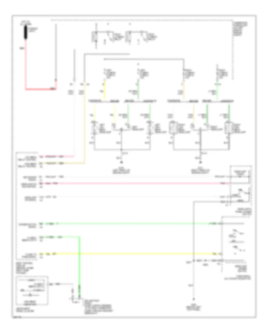 Headlamp Control Wiring Diagram for GMC Savana G2007 1500