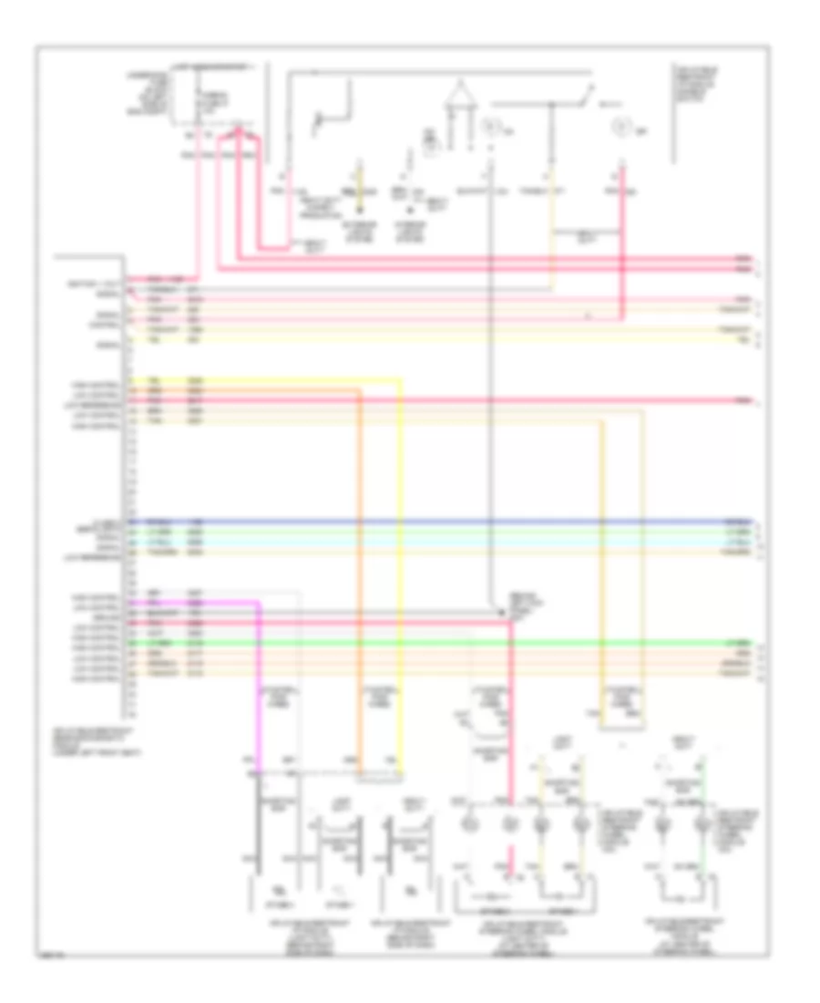 Supplemental Restraints Wiring Diagram 1 of 2 for GMC Savana G2007 1500