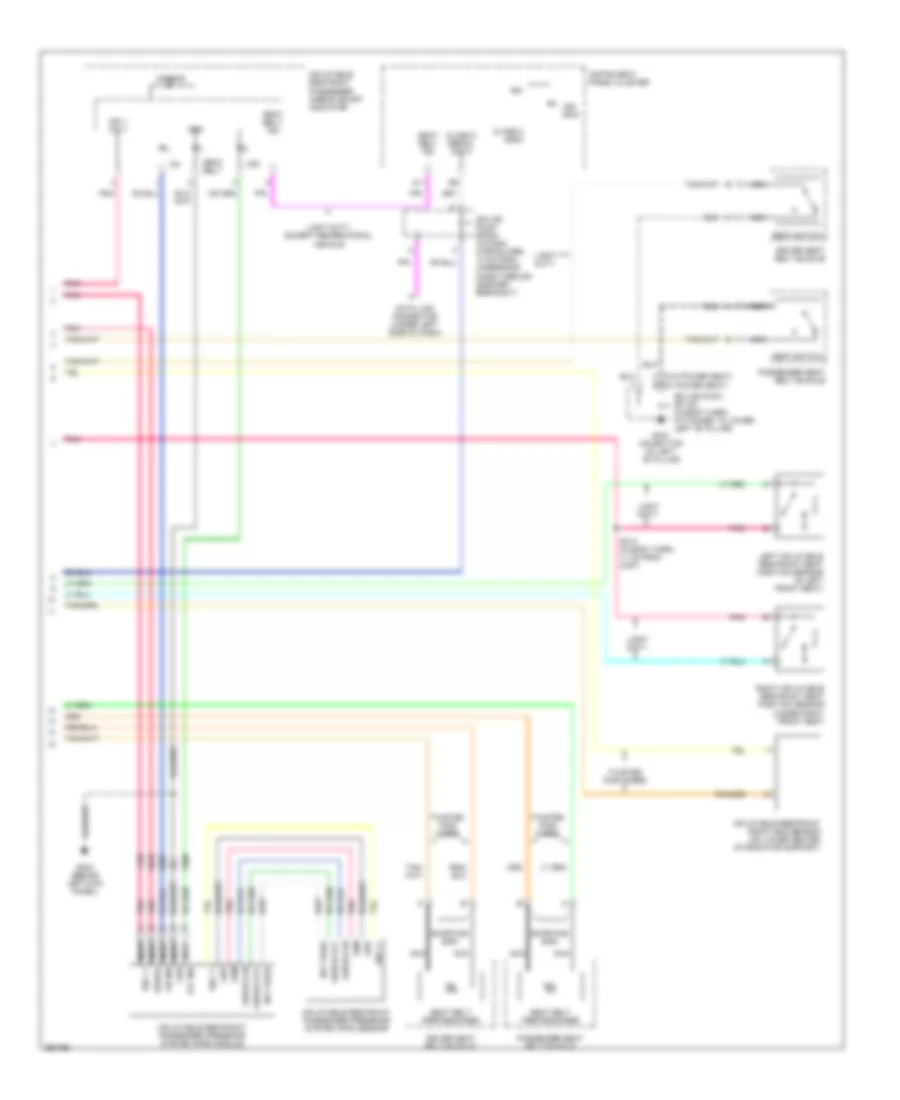 Supplemental Restraints Wiring Diagram 2 of 2 for GMC Savana G2007 1500