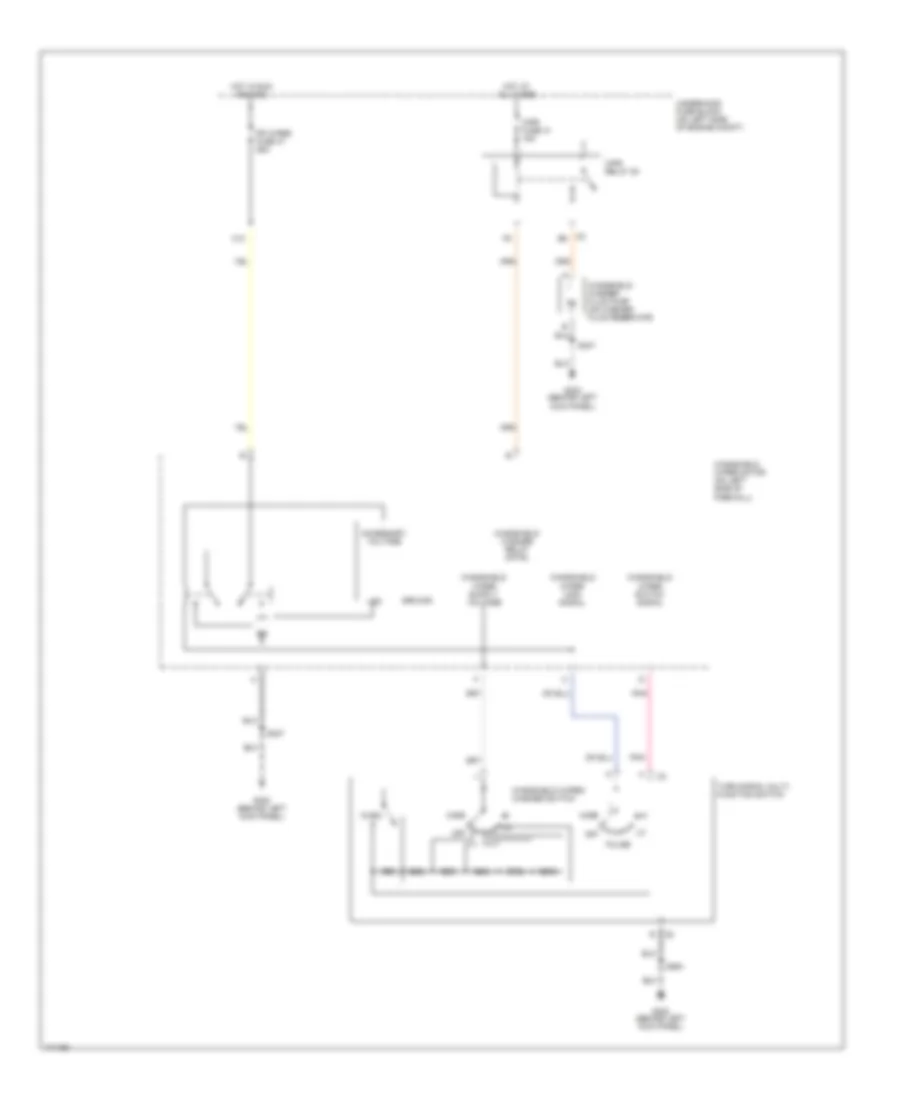 Wiper Washer Wiring Diagram for GMC Savana H2003 1500