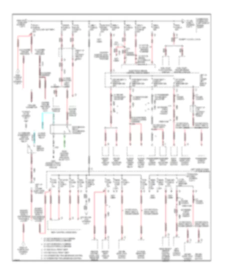 Power Distribution Wiring Diagram (2 of 7) for GMC Sierra 1500 XFE 2013