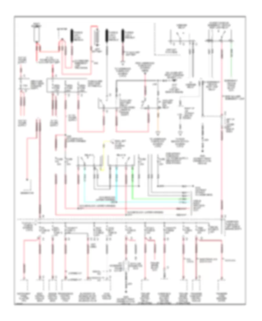 6 2L VIN 8 Power Distribution Wiring Diagram 1 of 6 for GMC Sierra HD 2008 3500