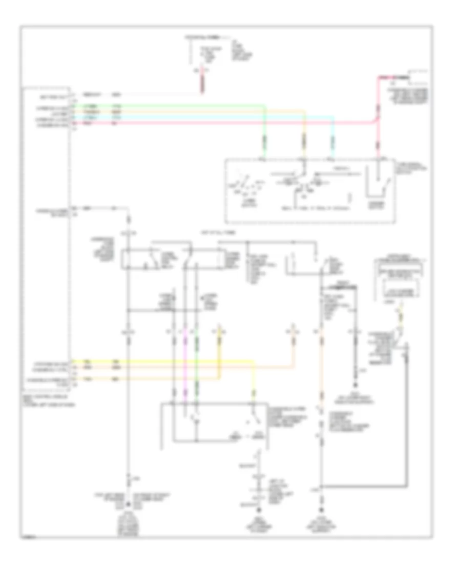 Wiper Washer Wiring Diagram for GMC Sierra HD 2008 3500