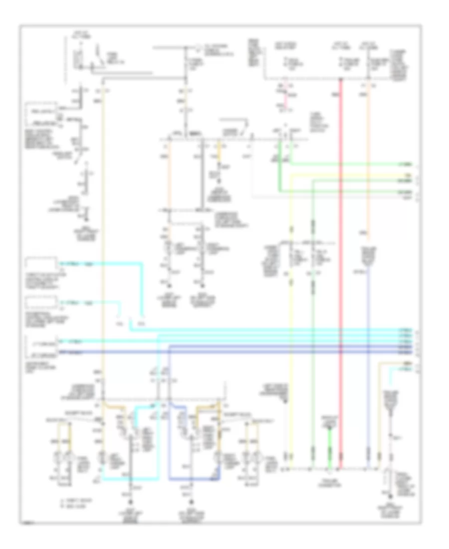 Exterior Lamps Wiring Diagram 1 of 2 for GMC Envoy 2004