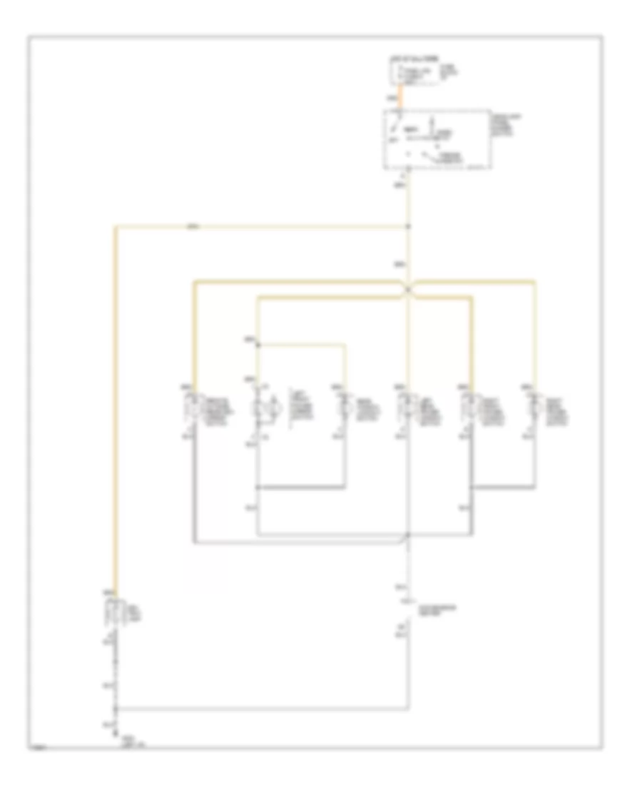 Instrument Illumination Wiring Diagram 2 of 2 for GMC Pickup K1995 1500