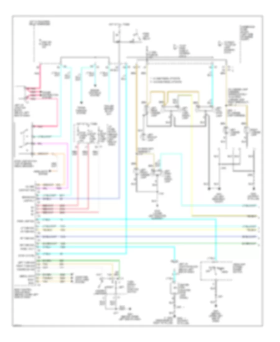 Exterior Lamps Wiring Diagram (1 of 2) for GMC Yukon 2008