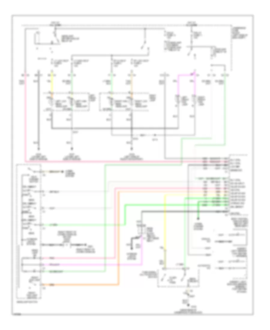 Headlights Wiring Diagram for GMC Envoy XL 2004