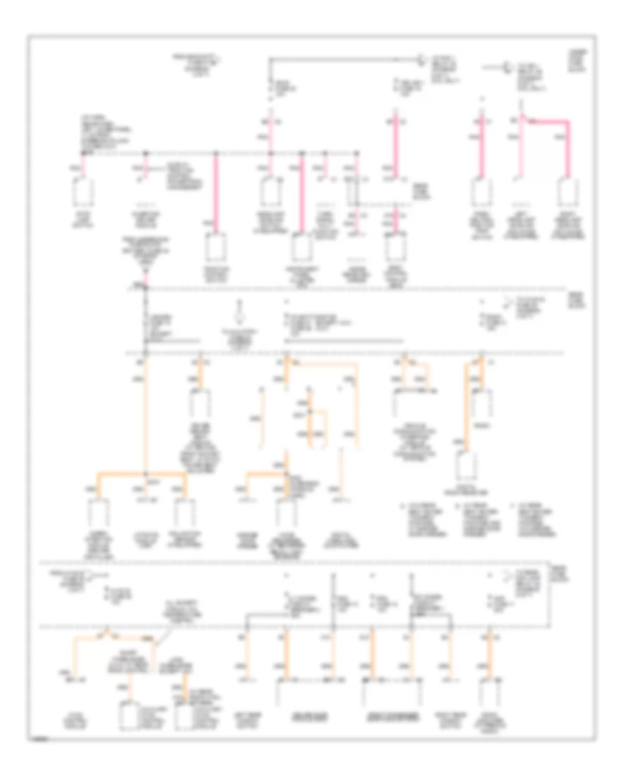 Power Distribution Wiring Diagram (4 of 7) for GMC Envoy XL 2004