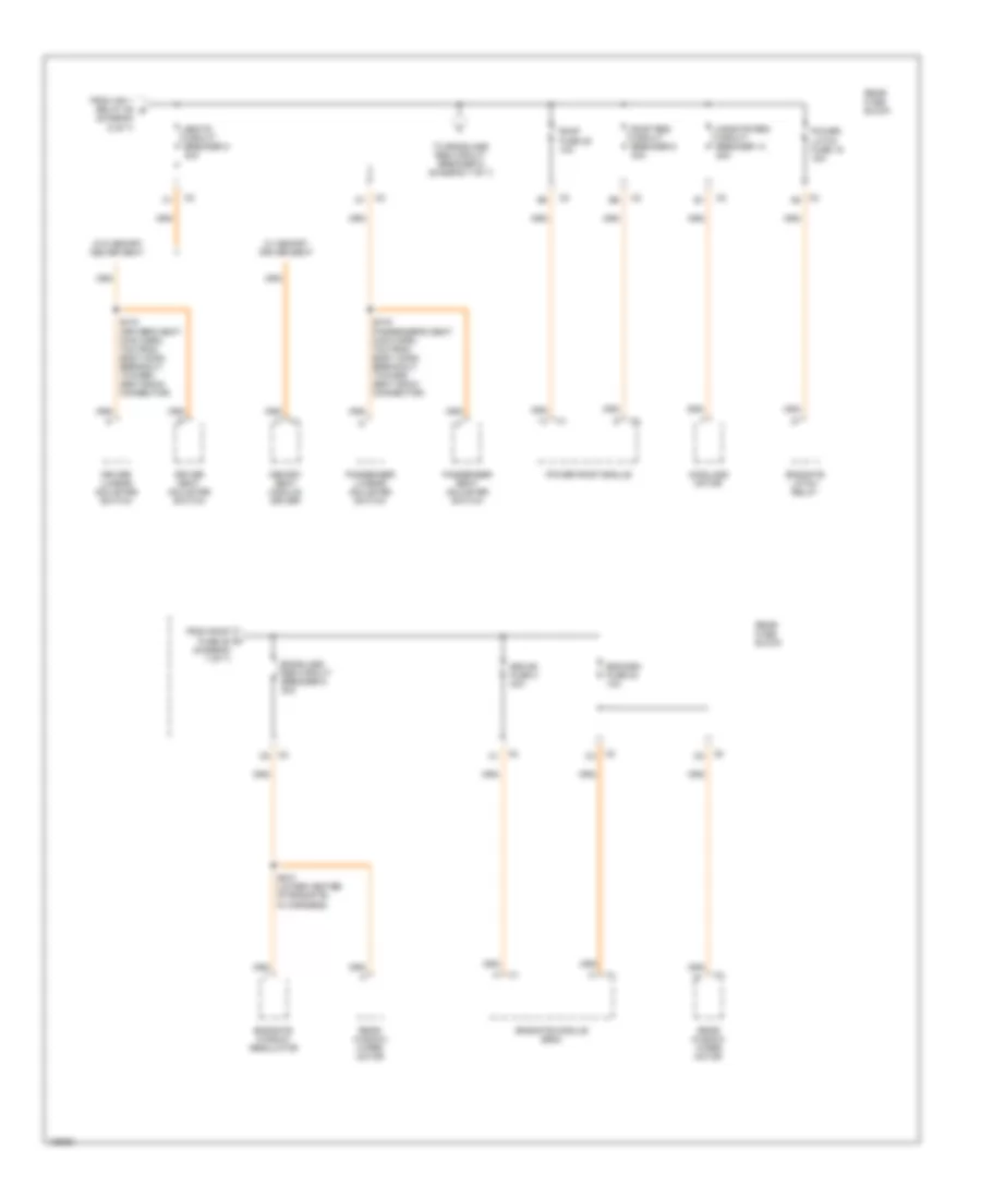 Power Distribution Wiring Diagram 7 of 7 for GMC Envoy XL 2004