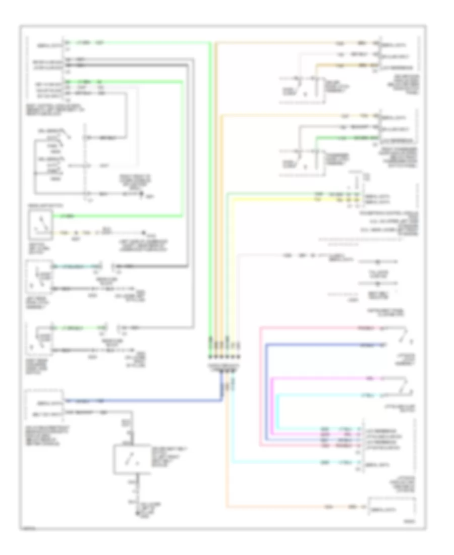 Warning Systems Wiring Diagram for GMC Envoy XL 2004