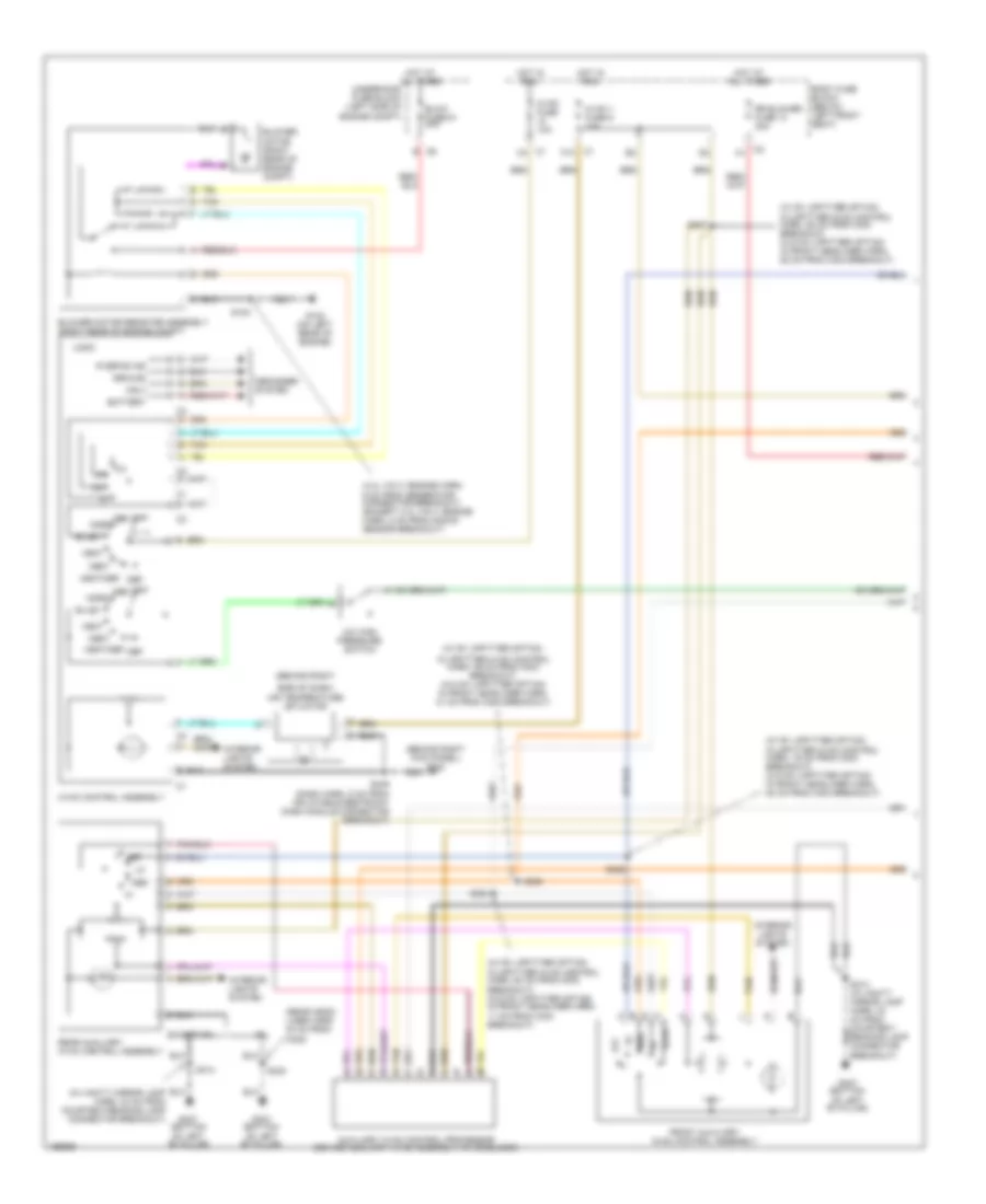 Manual AC Wiring Diagram, Passenger Van (1 of 2) for GMC Savana Special G3500 2003