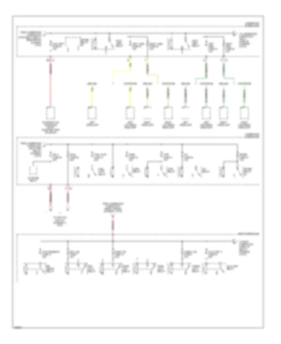 Power Distribution Wiring Diagram 2 of 6 for GMC Savana Special G2003 3500