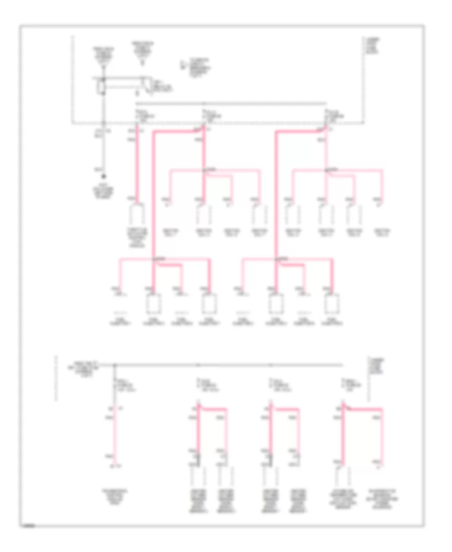 Power Distribution Wiring Diagram 6 of 7 for GMC Envoy XUV 2004