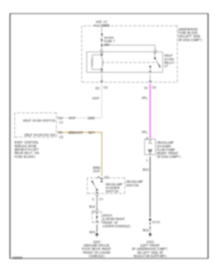схема шайбы фары для GMC Envoy XUV 2004