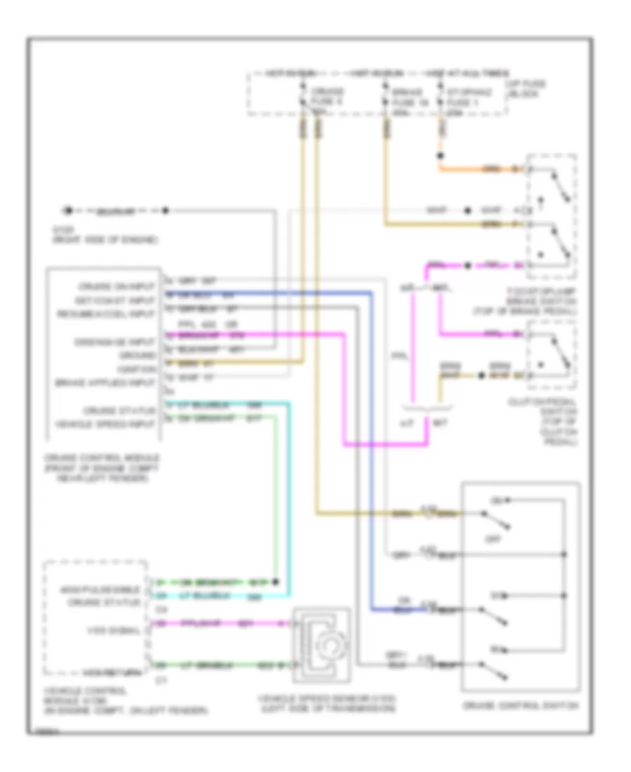 5 7L VIN R Cruise Control Wiring Diagram for GMC CHD 1996 3500