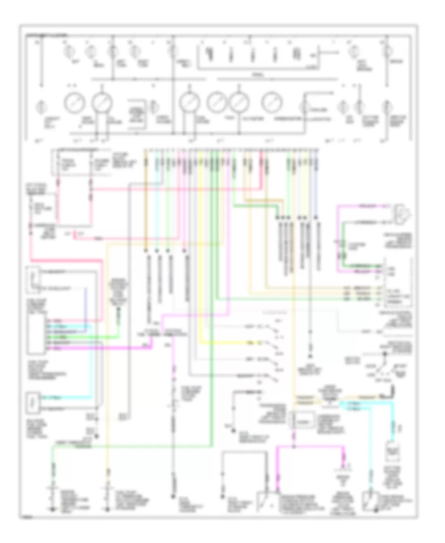 5 7L VIN R Instrument Cluster Wiring Diagram for GMC CHD 1996 3500