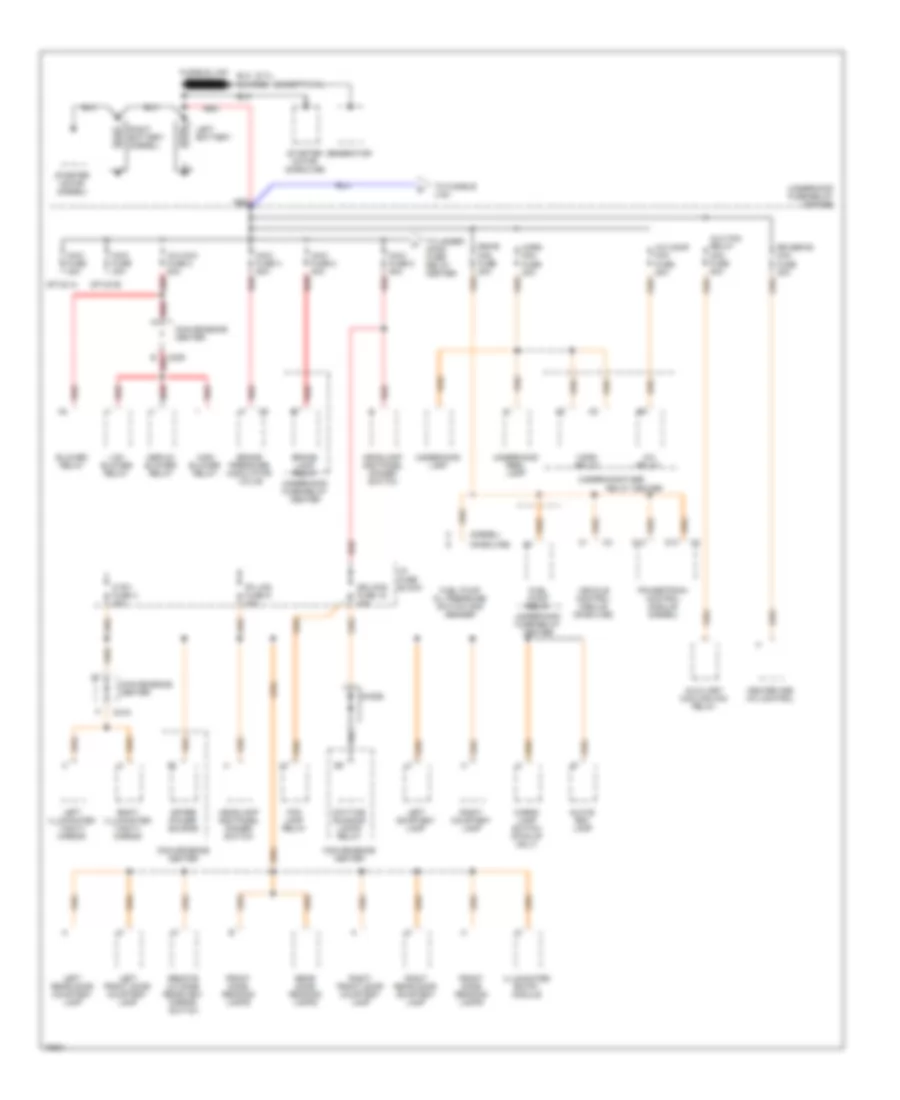 Power Distribution Wiring Diagram 1 of 4 for GMC CHD 1996 3500