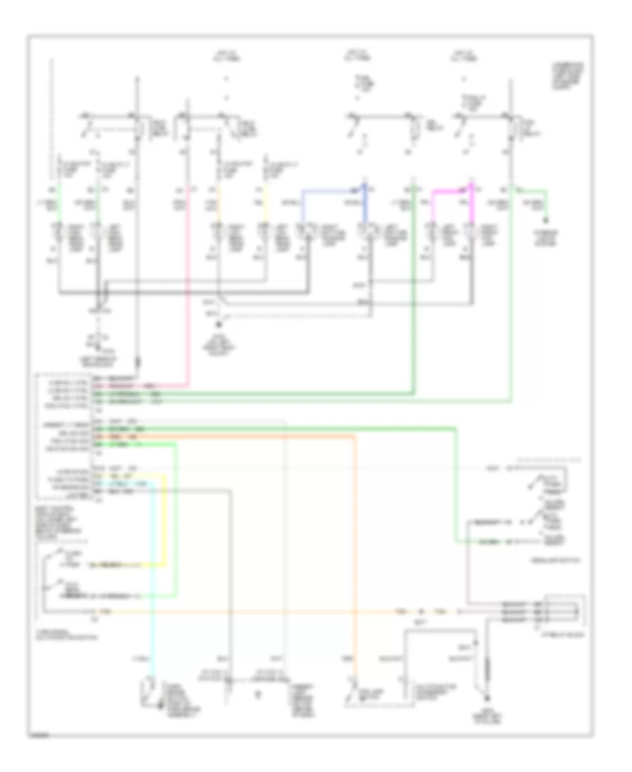 Headlights Wiring Diagram for GMC Yukon XL C2005 1500