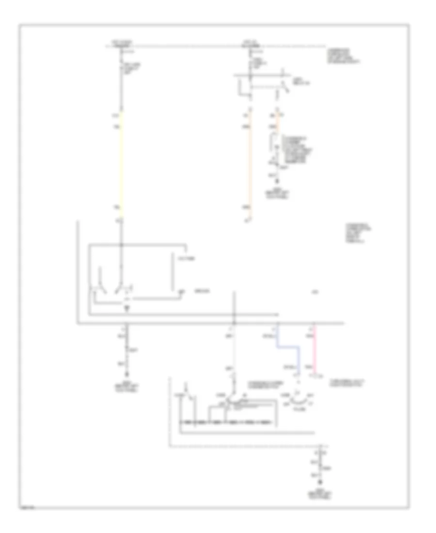 Wiper Washer Wiring Diagram for GMC Savana H2007 1500