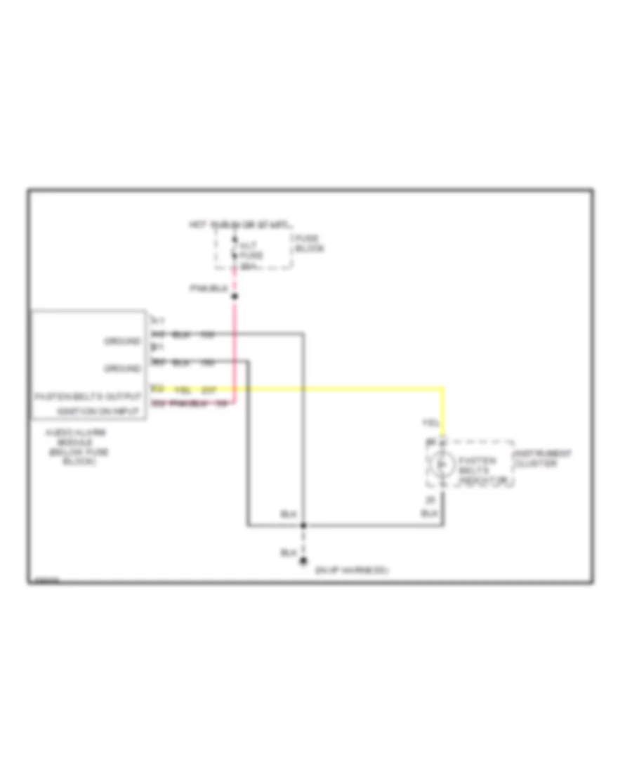 Warning System Wiring Diagrams Commercial Chassis for GMC Rally Camper Special G1994 3500