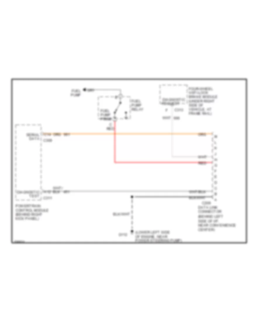 6.5L (VIN P), Data Link Connector Wiring Diagram for GMC Rally Camper Special G3500 1994