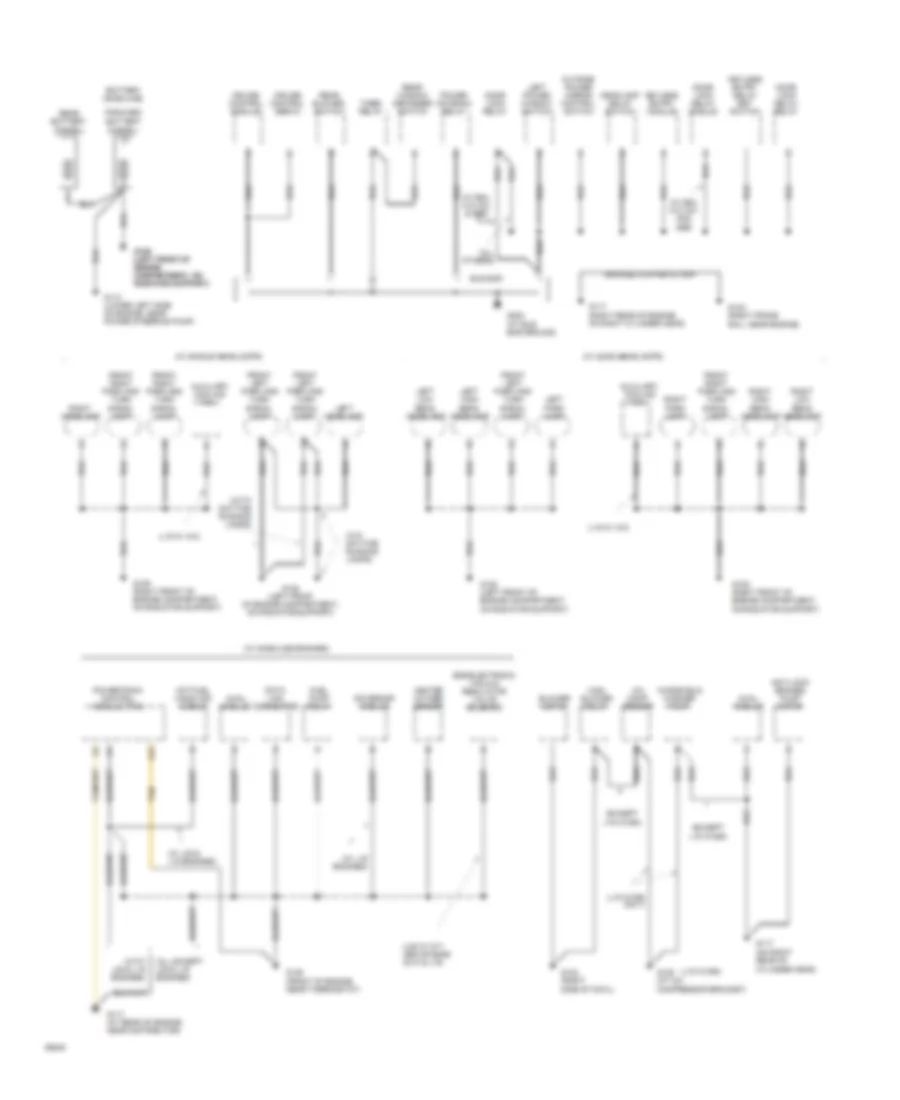 Ground Distribution Wiring Diagram 1 of 2 for GMC Rally Camper Special G1994 3500