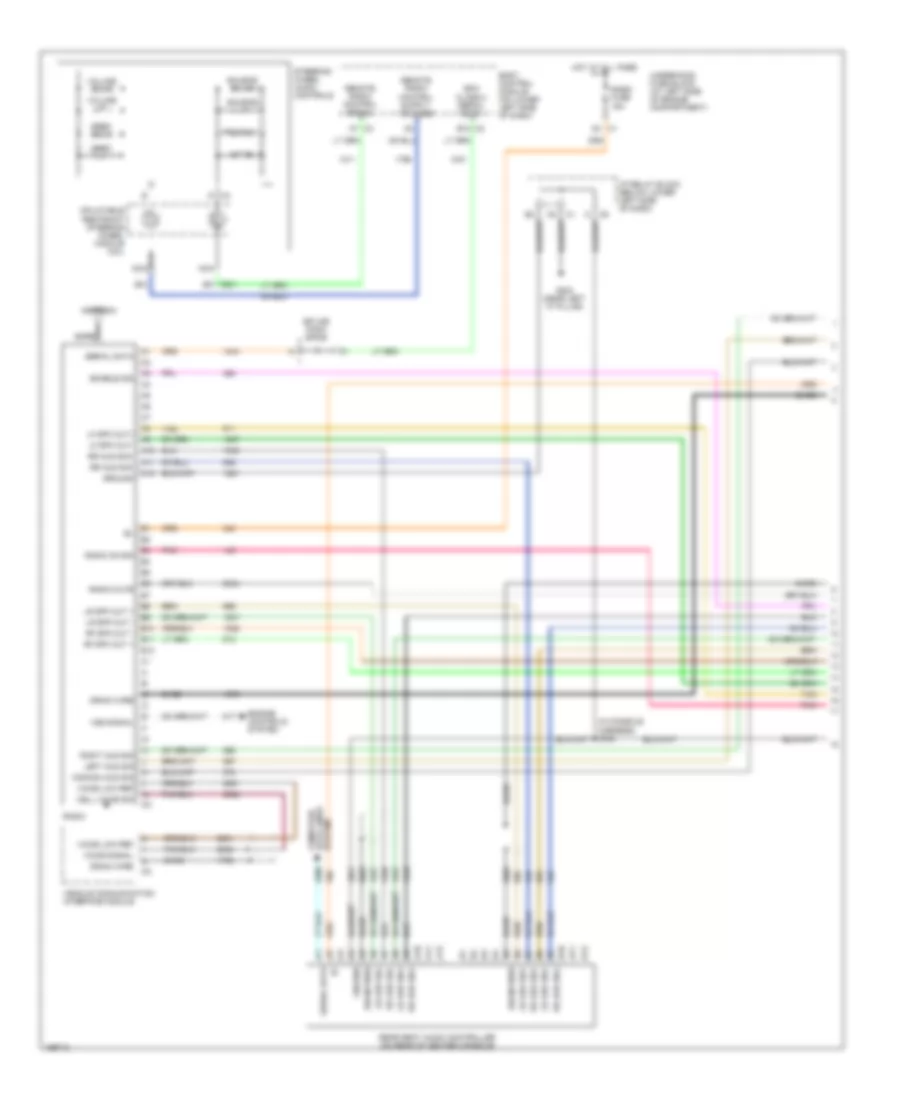 Mid-Line Radio Wiring Diagram, with Rear Seat Audio (1 of 3) for GMC Sierra 1500 2003