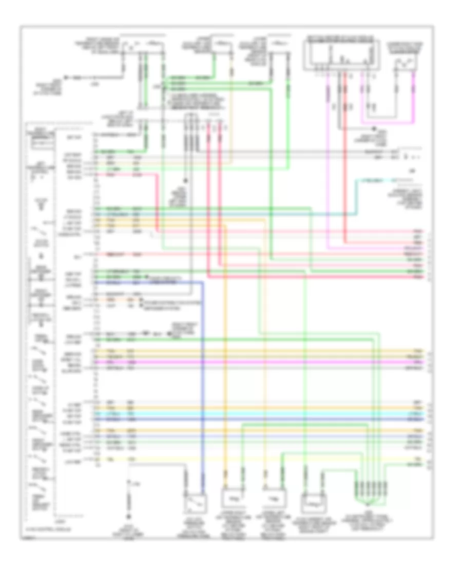 Automatic AC Wiring Diagram, Except Hybrid (1 of 4) for GMC Yukon Hybrid 2008