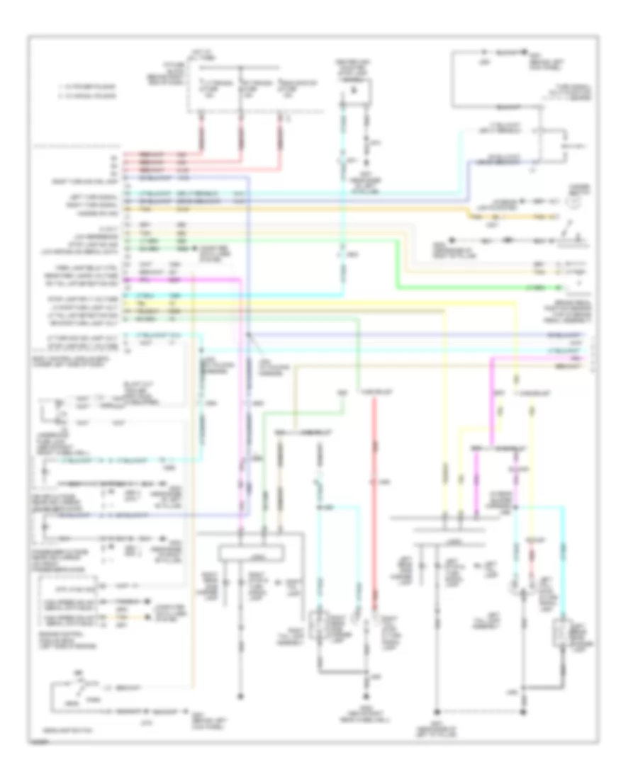Exterior Lamps Wiring Diagram (1 of 2) for GMC Acadia SL 2010