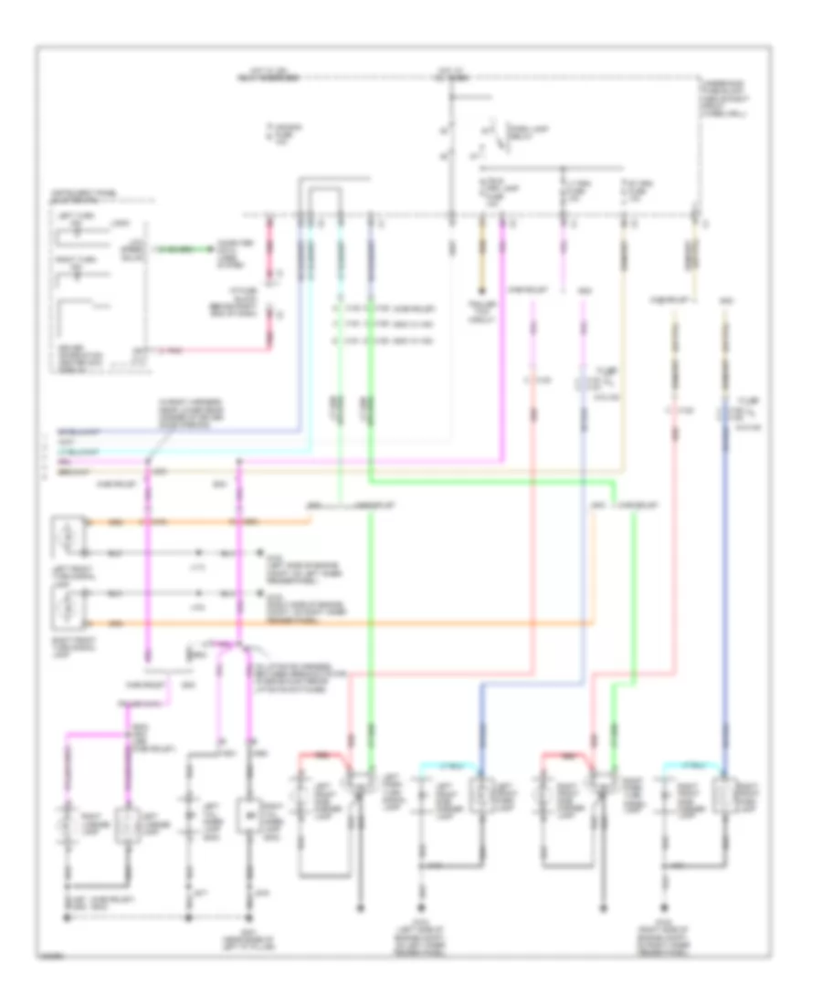 Exterior Lamps Wiring Diagram 2 of 2 for GMC Acadia SL 2010